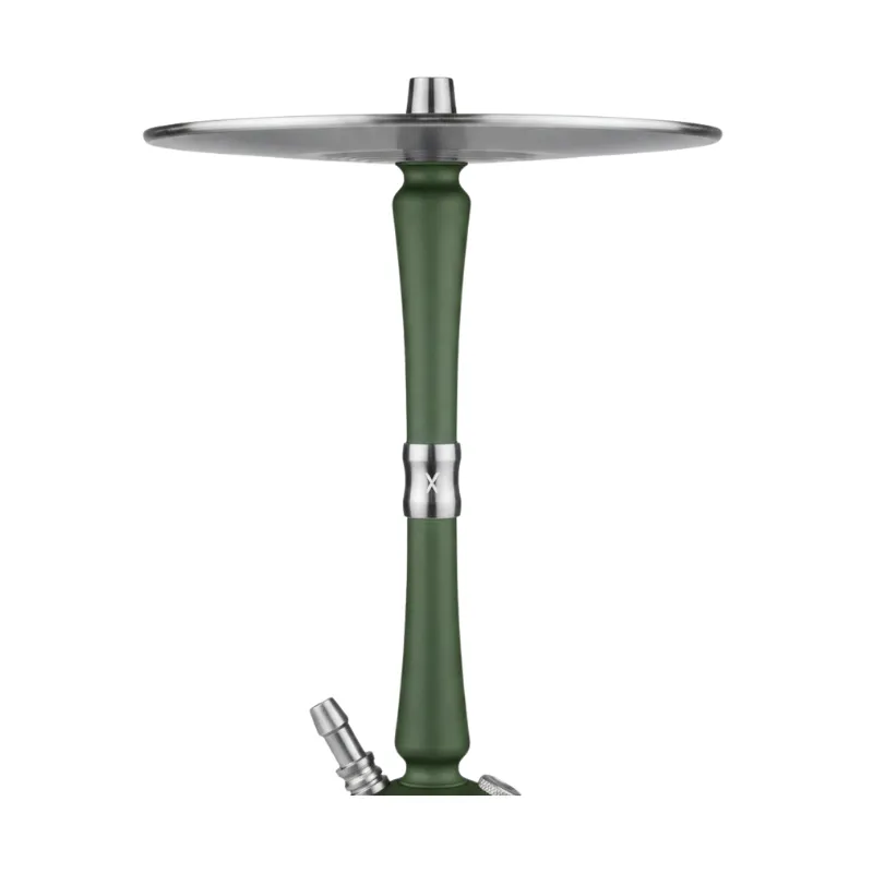 Cachimba Hoob Go On rusa minimalista y elegante fabricada en acero inoxidable y aluminio anodizado con tubo de inmersión con difusor extraíble, sistema de purga integrado, embellecedor exclusivo, plato exclusivo del modelo y base estilo ruso de gran estabilidad en The Good Shisha