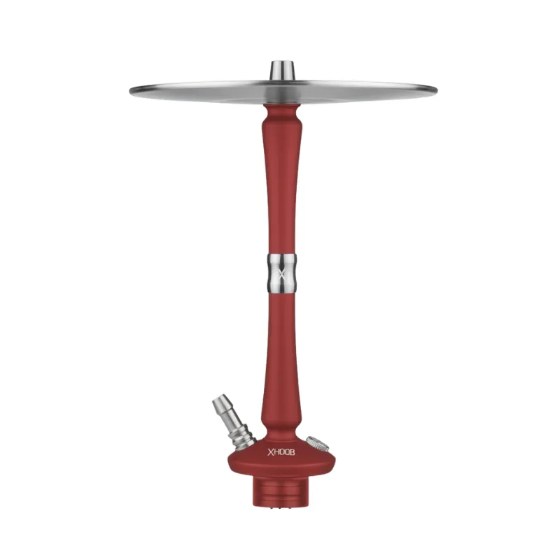 Cachimba Hoob Go On rusa minimalista y elegante fabricada en acero inoxidable y aluminio anodizado con tubo de inmersión con difusor extraíble, sistema de purga integrado, embellecedor exclusivo, plato exclusivo del modelo y base estilo ruso de gran estabilidad en The Good Shisha