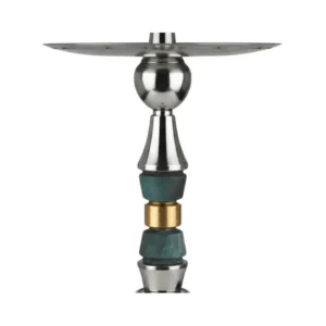 Cachimba VZ Custom V4 Wood de 43 cm en madera tratada y acero AISI 304 con difusor extraíble mastil verde