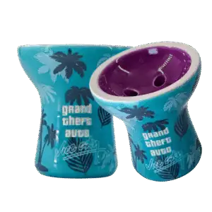 Cazoleta GTA Bowl Tommy Vercetti edición limitada en arcilla blanca esmaltada inspirada en la camisa de Vice City