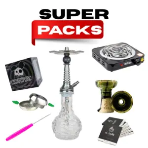 Pack Dash Cosmos Mini completo con hornillo, carbón y cazoleta TGS Nilo