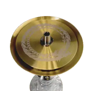 Cachimba Mr Shisha Valhalla Mini en acero inoxidable con 11 purgas diferentes plato