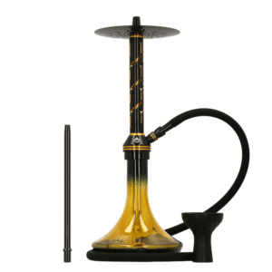 Cachimba El Badia Cyber X de 57 cm con columna de aluminio, base de vidrio y purga oculta