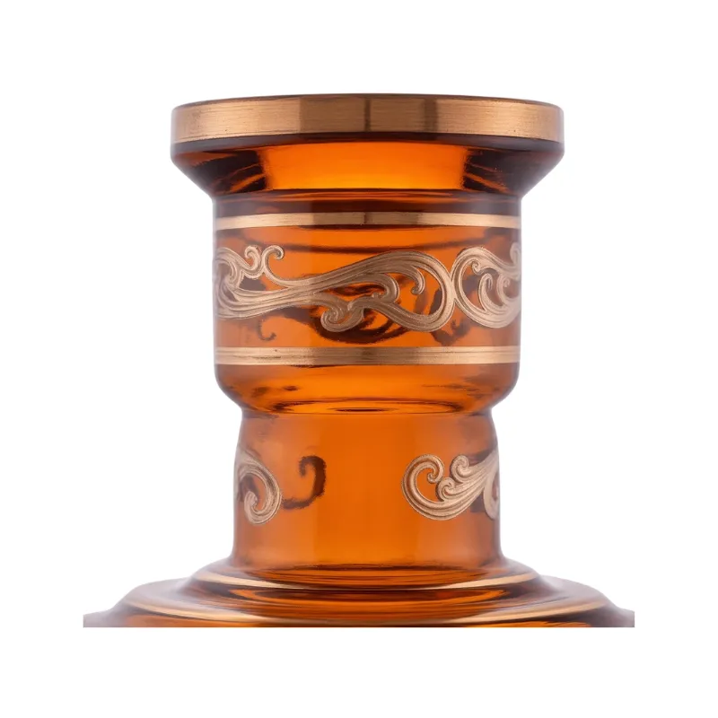 Base El Nefes Bohemian Budur de cristal bohemio con oro de 24k