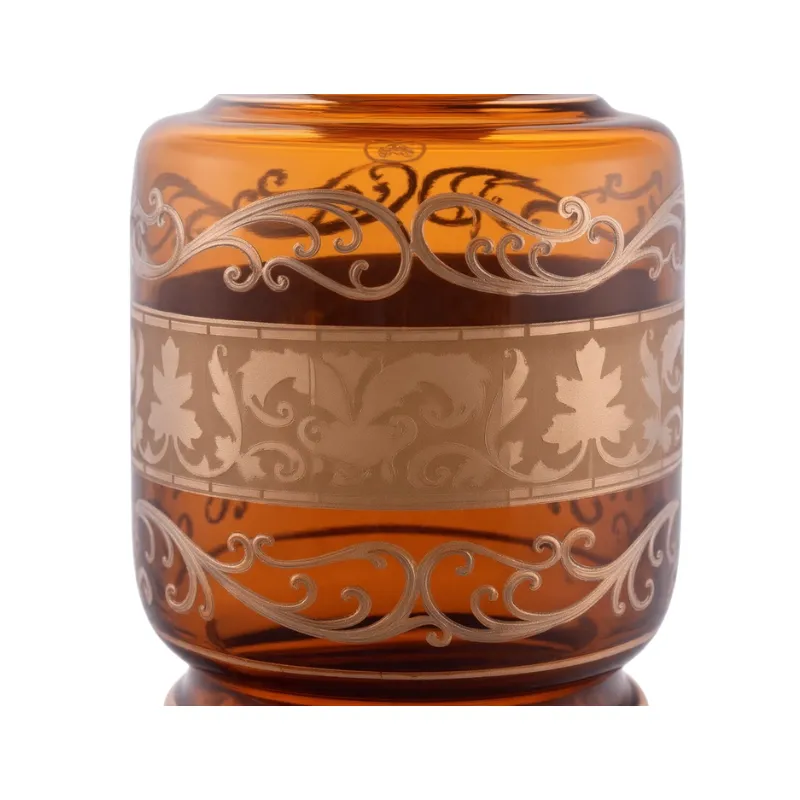 Base El Nefes Bohemian Budur de cristal bohemio con oro de 24k