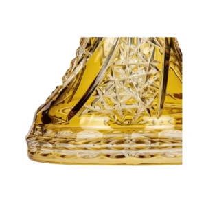 Base Caesar Crystal Small Fan Cut Yellow artesanal