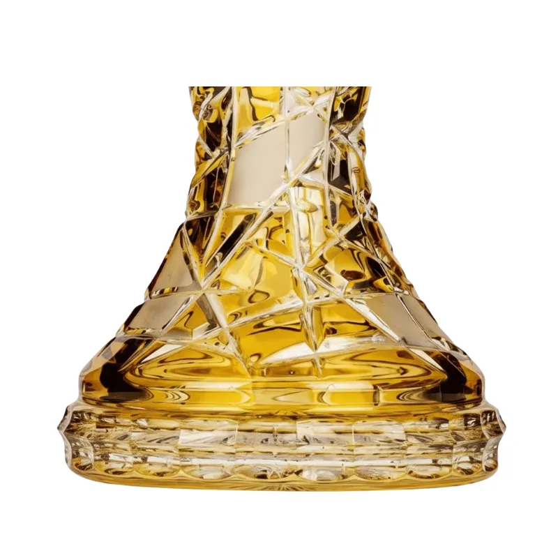 Base Caesar Crystal Small Mars Cut Yellow artesanal