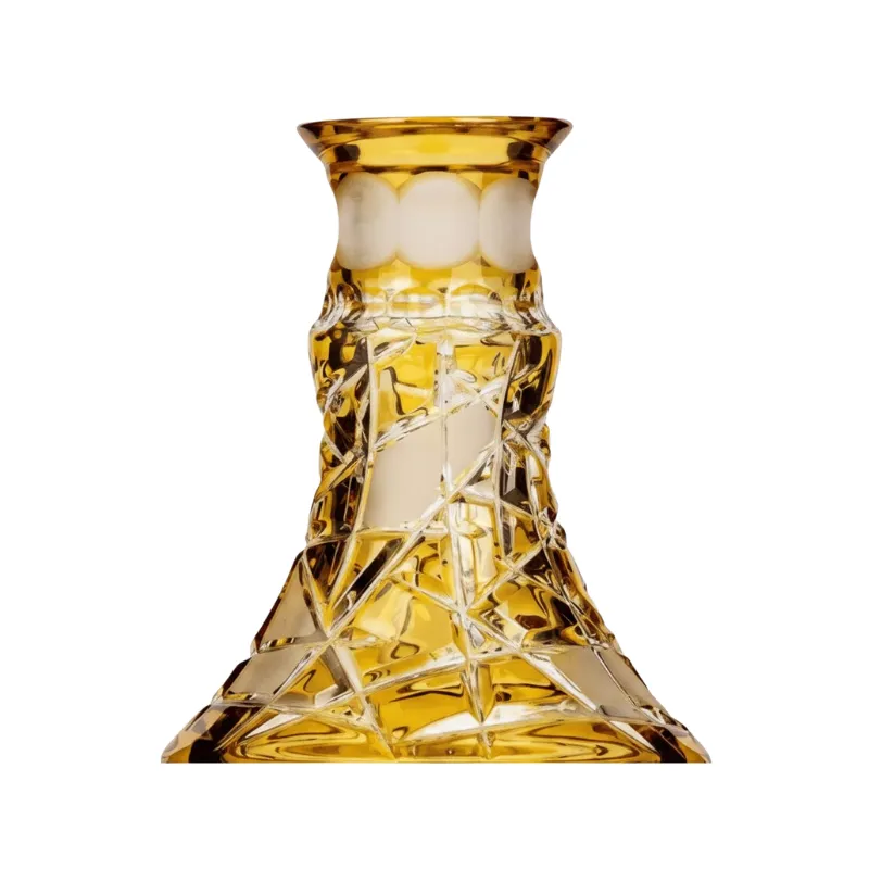 Base Caesar Crystal Small Mars Cut Yellow artesanal