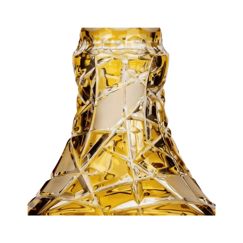 Base Caesar Crystal Small Mars Cut Yellow artesanal