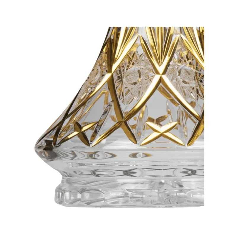 Base Caesar Crystal Small UFO Zahir Gold chapada en oro