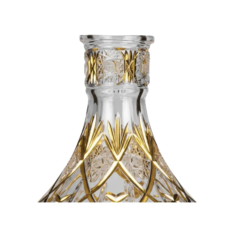 Base Caesar Crystal Small UFO Zahir Gold chapada en oro