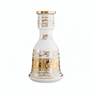 Base El Nefes Bohemian Yunan Opal 29,5 cm fabricada en cristal de bohemia para cachimbas tradicionales