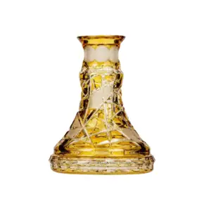 Base Caesar Crystal Small Mars Cut Yellow artesanal