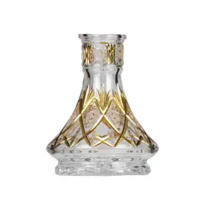 Base Caesar Crystal Small UFO Zahir Gold chapada en oro