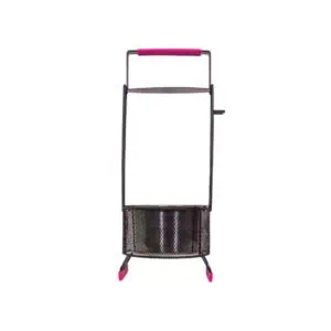 Carbonera Large alargada de 43 cm con asa aislada, rejilla interna y acabado negro mate