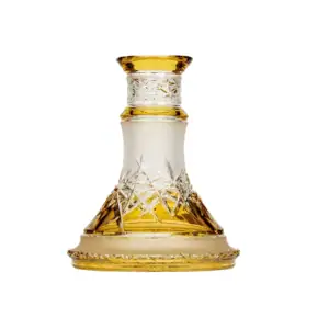 Base Caesar Crystal Small Ice Cut Yellow artesanal