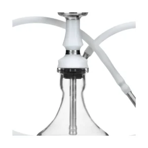 Cachimba Voodoo Hookah Micro compacta de 34 cm con mástil de acero inoxidable, piezas de poliacetal y diseño minimalista elegante
