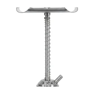 Cachimba VZ Hookah Minimal de 60 cm en acero inoxidable con estética Steampunk y purga integrada