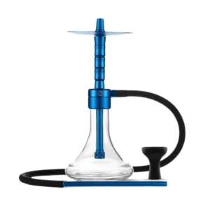 Pack cachimba MS Magma Origin en aluminio compacta con base de cristal, manguera, cazoleta de silicona, hornillo, cazoleta TGS Nilo, gestor Provost y carbón en The Good Shisha