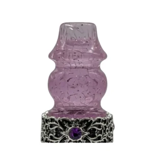 Boquilla personal TGS Velaris Purple en resina acrílica con tonos morados, efecto mineral y rosario resina