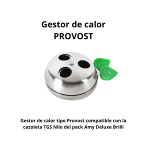 Gestor de calor tipo Provost compatible con la cazoleta TGS Nilo del pack cachimba Amy Deluxe Brilli