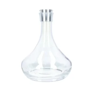 Base repuesto El Badia C5 en cristal con anillo de fijación Clic para cachimba