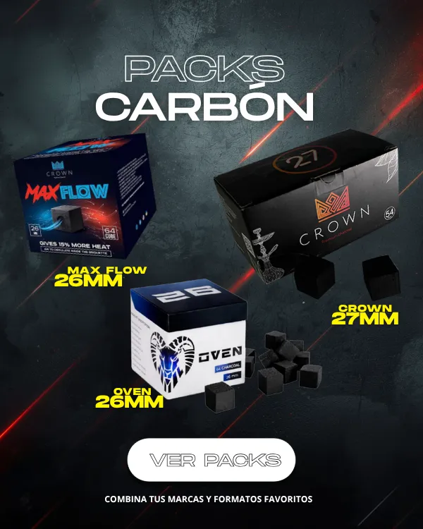 Pack de carbón Crown para cachimba en The Good Shisha