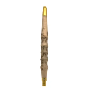 Boquilla Amazon Hookah Wood de madera natural disponible en negro y dorado
