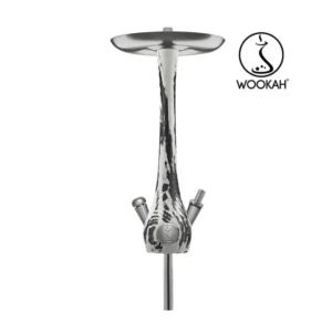 Cachimba Wookah White Black sin base con acabado en blanco y negro