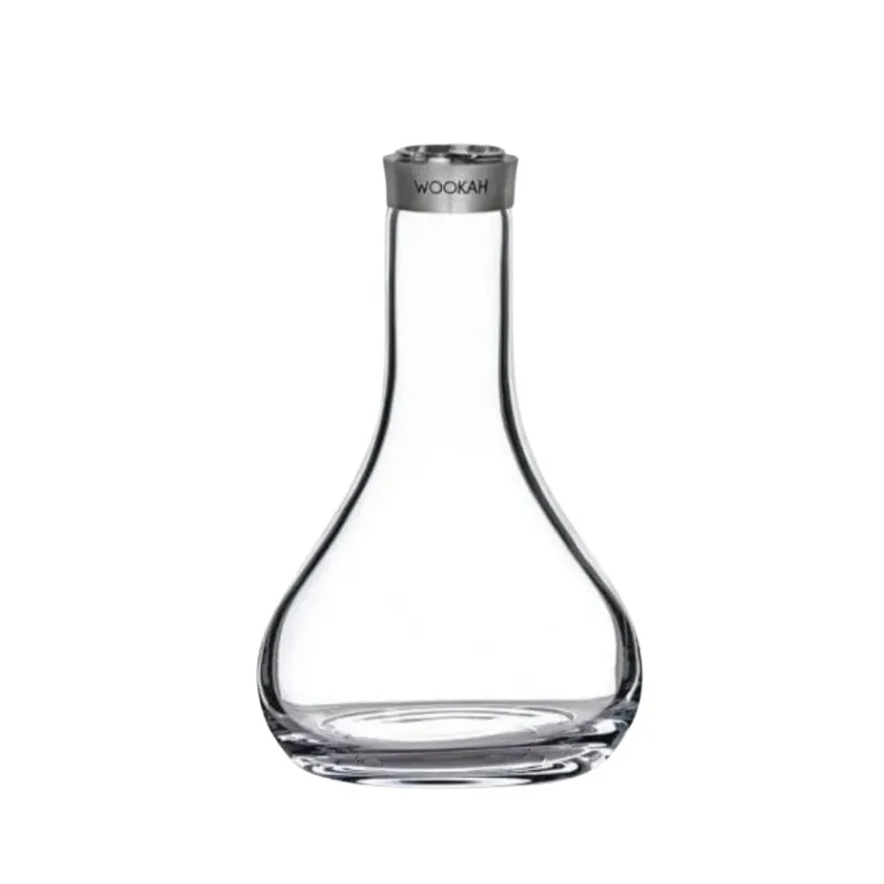 Cachimba Wookah Mini Smooth Mauve de madera con base Clear de cristal