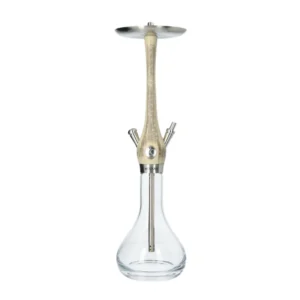 Cachimba Wookah Smooth Taupe de madera noble de 64 cm