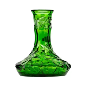 Base Caesar Crystal Small Arc Floe Green en cristal verde