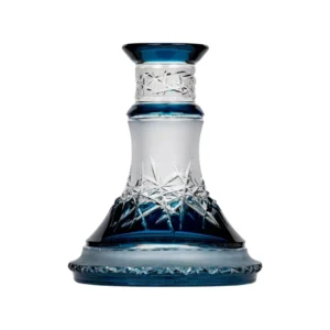 Base Caesar Crystal Small Ice Cut Blue en cristal azul