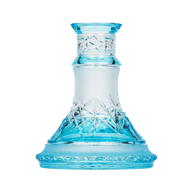 Base Caesar Crystal Small Ice Cut Turquoise en cristal turquesa