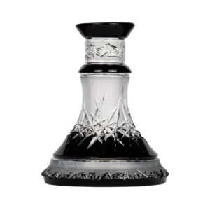 Base Caesar Crystal Small Ice Cut Black en cristal negro