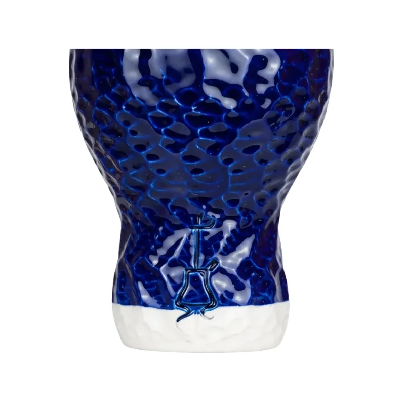 Cazoleta Elemento Novo Phunnel Blue de barro blanco esmaltado