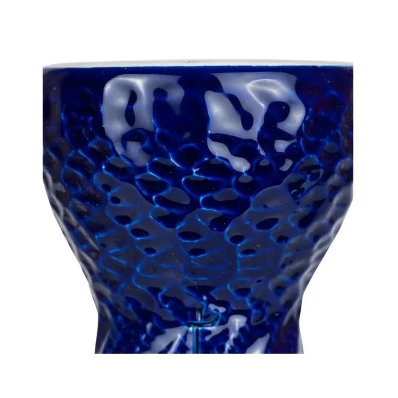 Cazoleta Elemento Novo Phunnel Blue de barro blanco esmaltado
