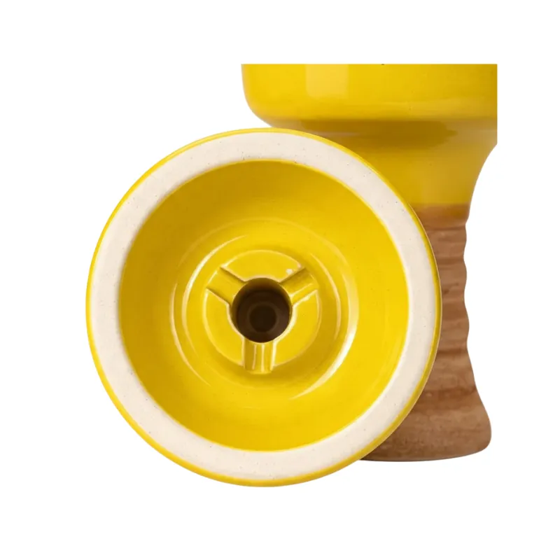 Cazoleta Elemento Tierra Phunnel Yellow de barro blanco esmaltado